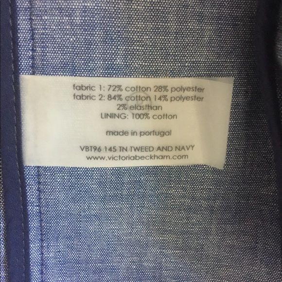 Gorgeous Victoria Beckham blue tweed zip blazer - Picture 5 of 5